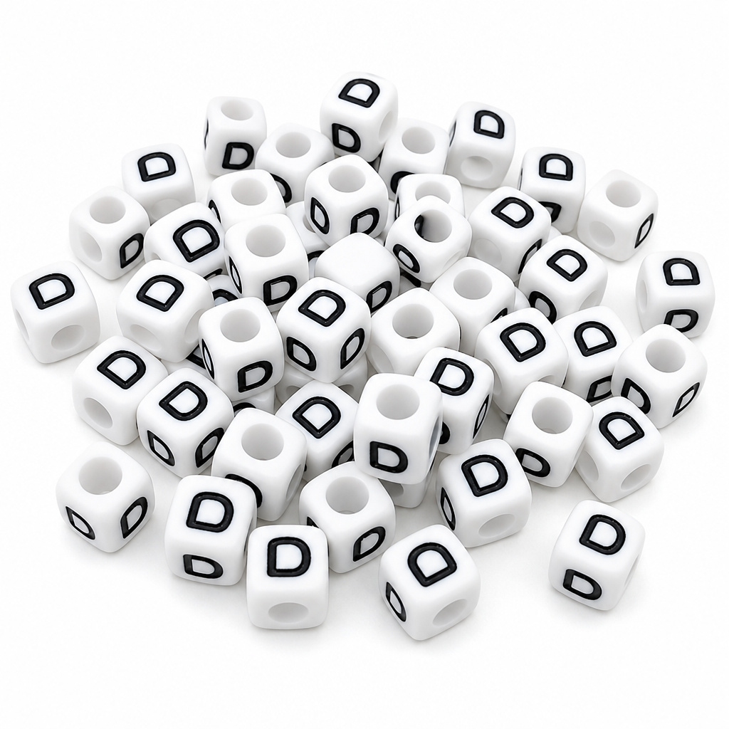 Letter D · White bag photo