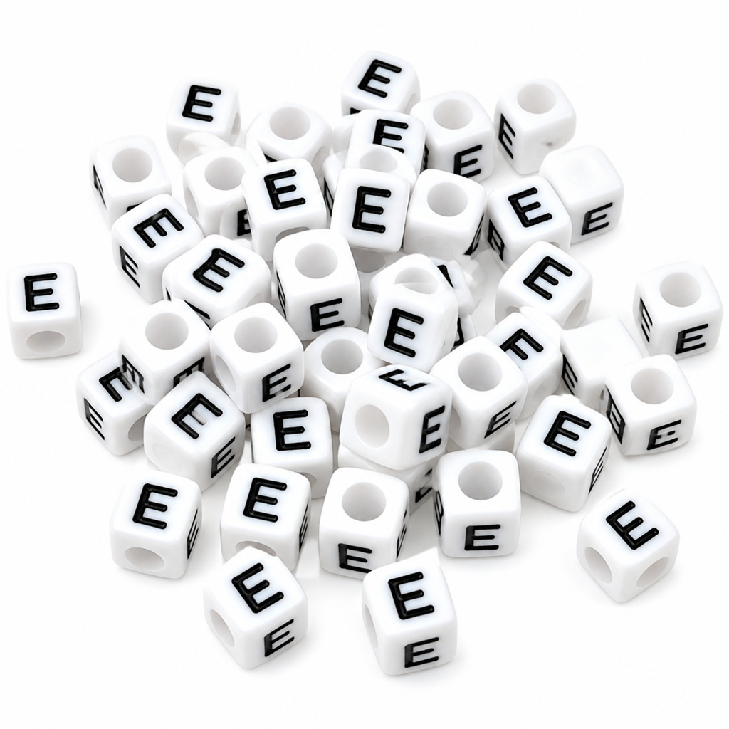Letter E · White bag photo