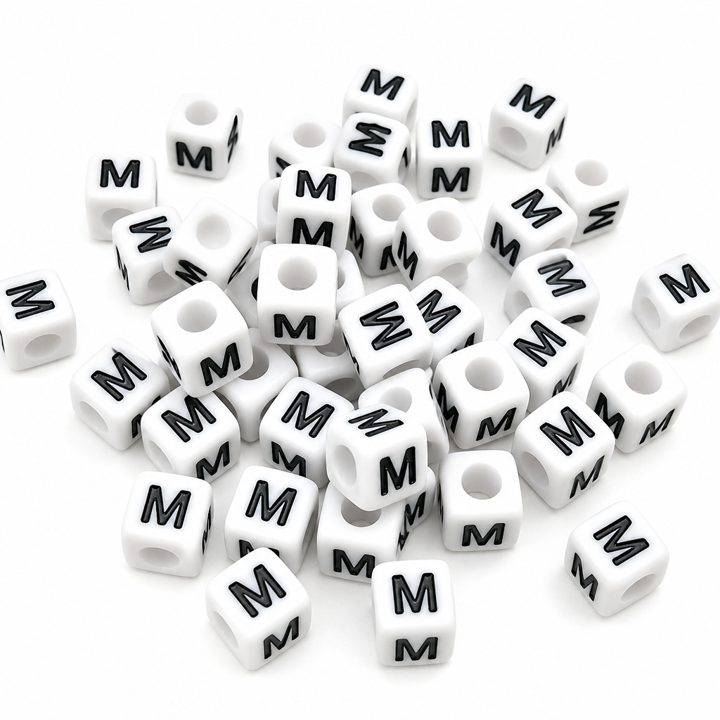 Letter M · White bag photo