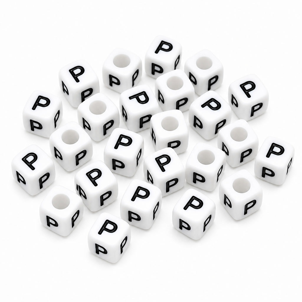 Letter P · White bag photo
