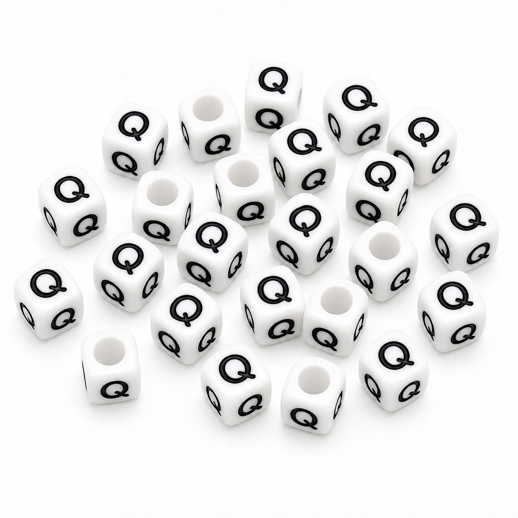 Letter Q · White bag photo